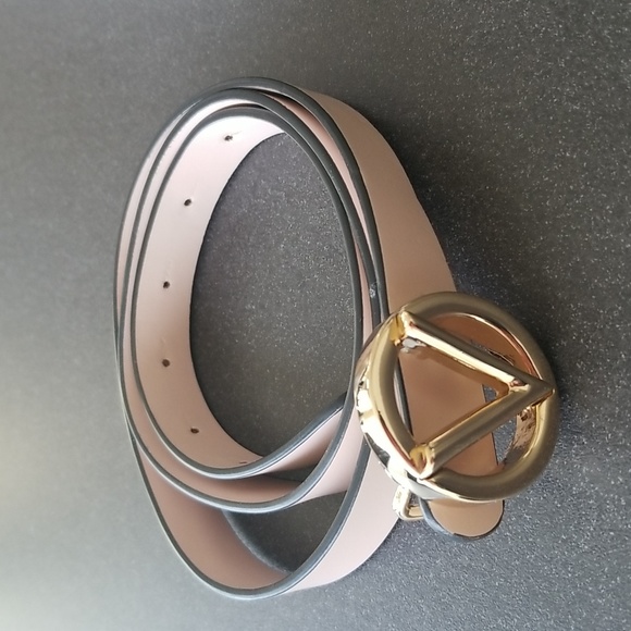 Valentino Medium Baby Soave Leather Belt, Color Rose - Picture 3 of 11